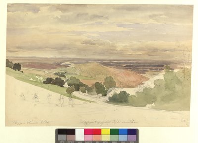 View from Krapfenwaldl to the Danube Meadows by Thomas Ender