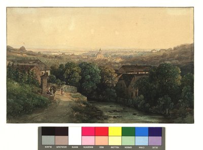 View of Heiligenstadt and Vienna from the Nussberg by Thomas Ender