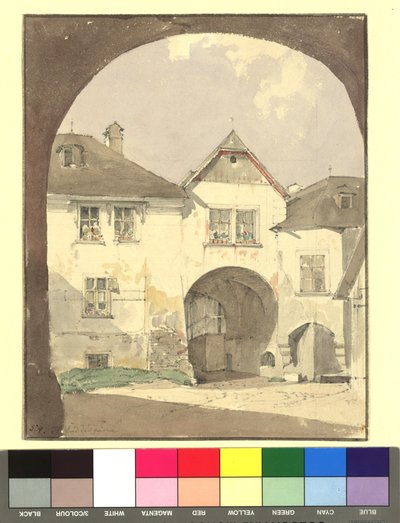 Motif from Klosterneuburg (Houses) by Thomas Ender