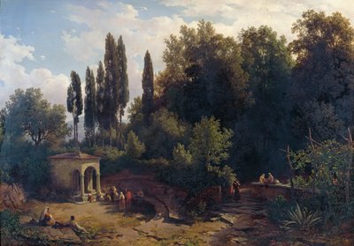 Forest Chapel in the Roman Mountains by Thomas Ender