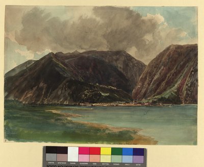 Wolfgangsee with View of St. Wolfgang and Schafberg by Thomas Ender