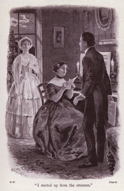Illustration for The Woman In White by Wilkie Collins by Thomas Eyre Macklin