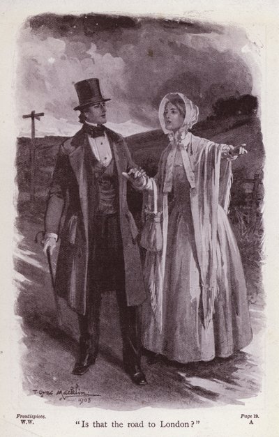 Illustration for The Woman In White by Wilkie Collins by Thomas Eyre Macklin