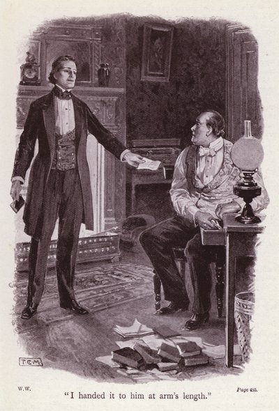 Illustration for The Woman In White by Wilkie Collins by Thomas Eyre Macklin