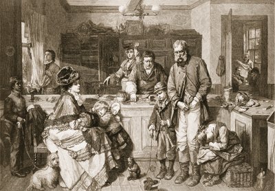 From Hand to Mouth - He was One of the Few who Would not Beg, pub. 1879 by Thomas Faed