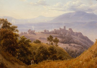 View of Olevano, c.1834 by Thomas Fearnley