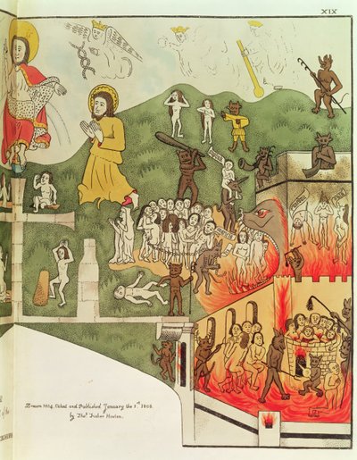 The Last Judgement, After an Original Painting in the Chapel of the Trinity at Stratford Upon Avon, Warwickshire by Thomas Fisher Hoxton