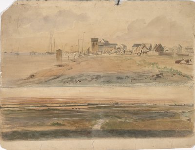 Indianola, Texas and Indianola with Lavaca Point in the Distance, May 16, 1852 by Thomas Flintoff