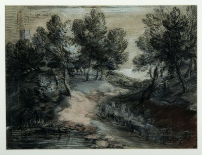 A Timber Wagon on a Woodland Road by Thomas Gainsborough