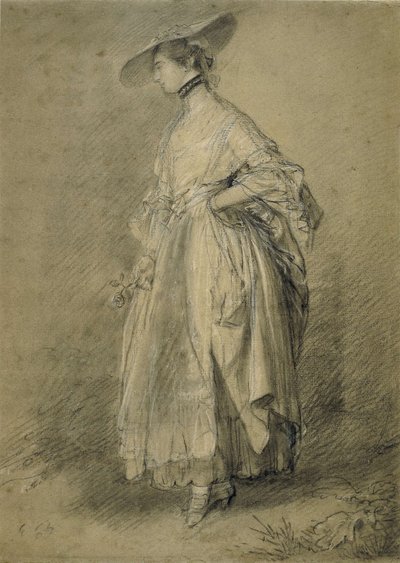 A Woman with a Rose by Thomas Gainsborough