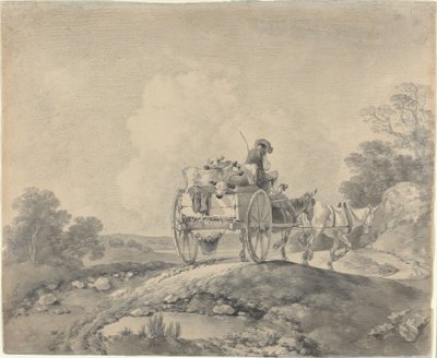 Drover with Calves in a Country Cart by Thomas Gainsborough