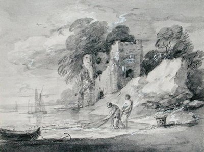 Hauling the Seine Net by Thomas Gainsborough