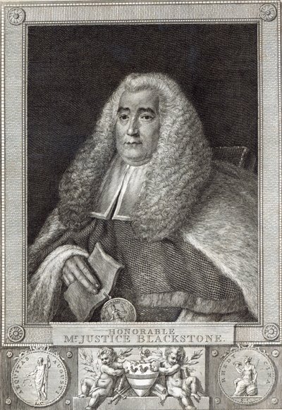 Honourable Mr Justice Blackstone, engraved by Hall by Thomas Gainsborough