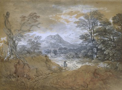 Landscape with a Road at the Edge of a Wood, 1760-65 by Thomas Gainsborough