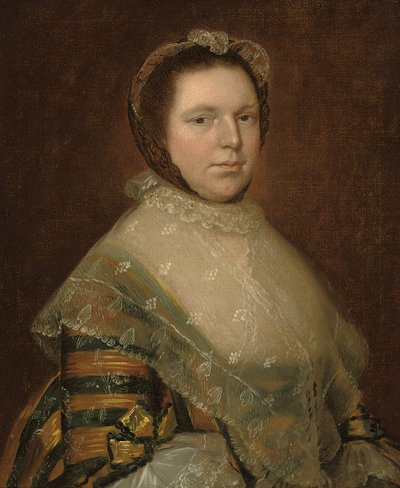 Portrait of Elizabeth Prowse, Half-Length, in a Blue and Gold Dress by Thomas Gainsborough