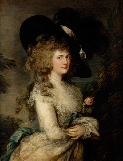 Portrait of Georgiana, Duchess of Devonshire, c.1785-87 by Thomas Gainsborough