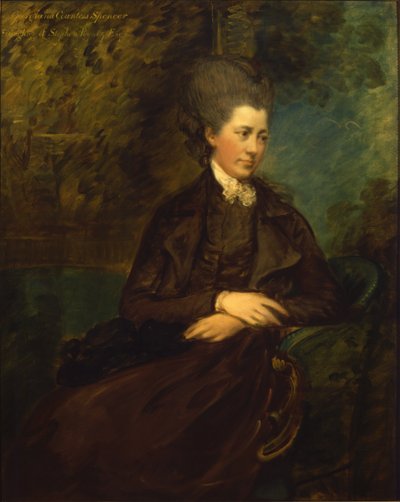 Portrait of Georgiana Poyntz, Countess Spencer by Thomas Gainsborough