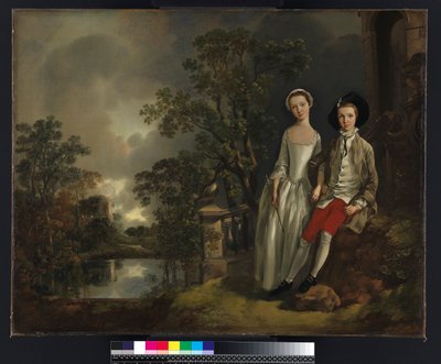 Portrait of Heneage Lloyd and His Sister, Lucy, c.1750 by Thomas Gainsborough