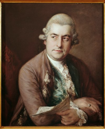 Portrait of the German composer Johann Christian Bach by Thomas Gainsborough