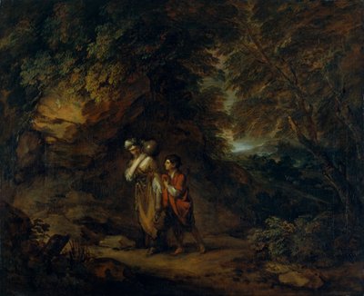 Rocky Landscape with Hagar and Ishmael by Thomas Gainsborough