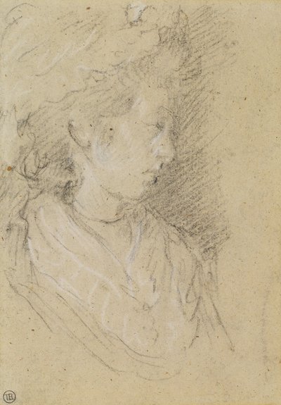 Study of a woman in a Mob Cap by Thomas Gainsborough