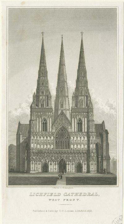 Lichfield Cathedral - West Front by Thomas George Lomax
