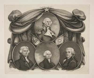 (Washington) Thomas Jefferson - James Madison - John Adams by Thomas Gimbrede