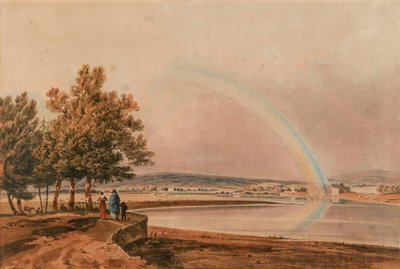 A Rainbow over the River Exe, Devon by Thomas Girtin