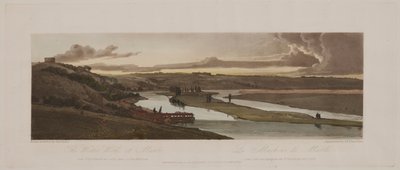 A Selection of Twenty of the Most Picturesque Views in Paris: The Water Works at Marli, and St. Germain en Laye seen in the distance by Thomas Girtin