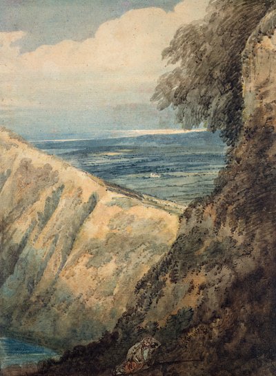 Coast of Dorset, Near Lulworth Cove by Thomas Girtin