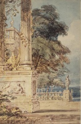 Garden Terrace by Thomas Girtin