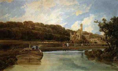 Kirkstall Abbey, Yorkshire by Thomas Girtin