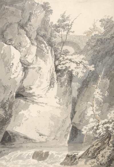 On the Banks of the Lago di Como, c.1796 by Thomas Girtin