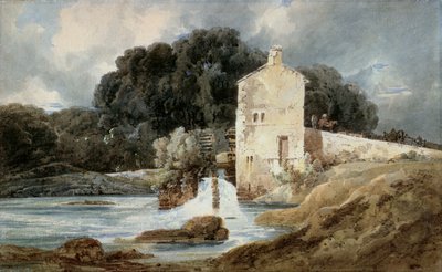 The Abbey Mill, Knaresborough by Thomas Girtin