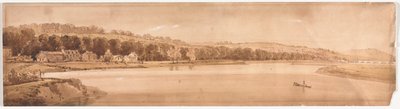 Twenty Views of Paris and Environs: View of St. Cloud and Mount Calvary Taken from Pont de Sèvres by Thomas Girtin