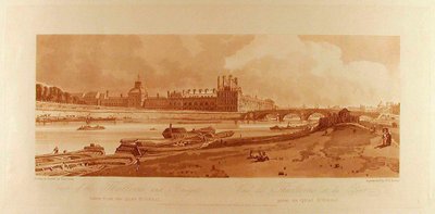 View of the Tuileries and Bridge Taken from the Quay d