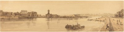 View of the Village of Chaillot from the Pont de la Concorde: pl.17 by Thomas Girtin