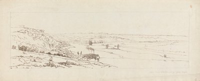 View of the Waterworks at Marly, and St. Germain-en-Laye in the Distance by Thomas Girtin