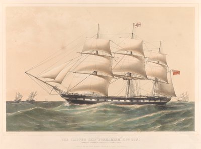 The Clipper Ship Yorkshire 1100 Tons, c.1857-60 by Thomas Goldsworth Dutton