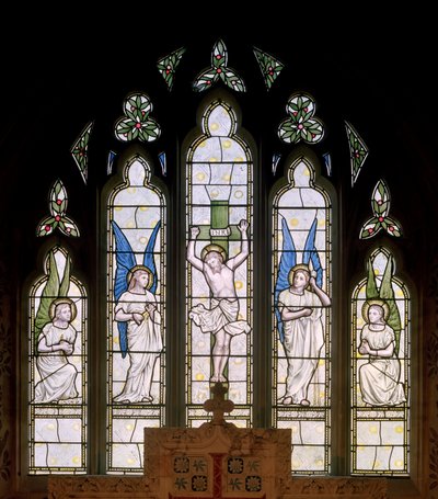 East Window, Crucifixion & Angels by Thomas Graham Jackson