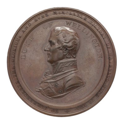 Medal Commemorating Wellington and Blücher at Waterloo by Thomas Halliday