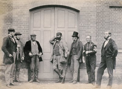 Staff at Holkham Hall, Norfolk, c.1863 by Thomas Harcourt Powell