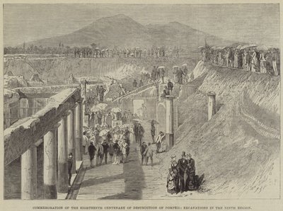 Commemoration of the Eighteenth Centenary of the Destruction of Pompeii, Excavations in the Ninth Region by Thomas Harrington Wilson