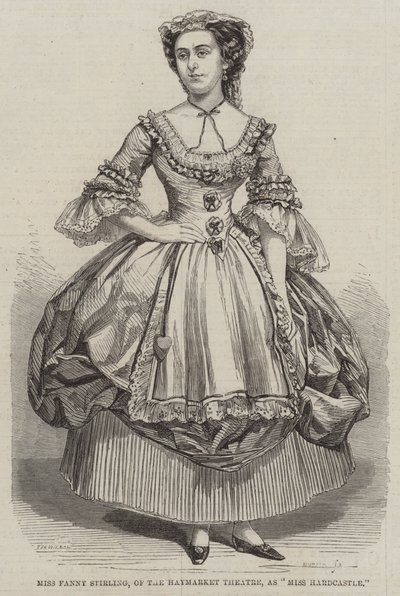 Miss Fanny Stirling, of the Haymarket Theatre, as Miss Hardcastle by Thomas Harrington Wilson