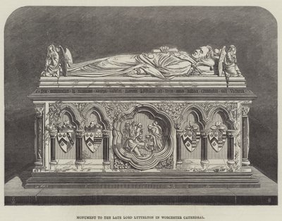 Monument to the late Lord Lyttelton in Worcester Cathedral by Thomas Harrington Wilson