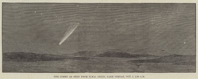 The Comet as seen from HMS Orion, Lake Timsah, 1 October, 4.30 am by Thomas Harrington Wilson