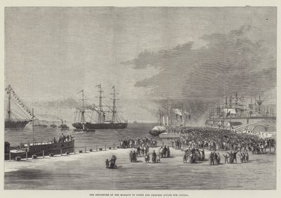 The Departure of the Marquis of Lorne and Princess Louise for Canada by Thomas Harrington Wilson