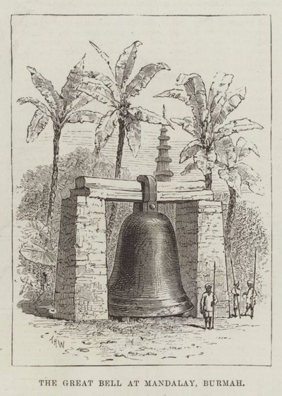The Great Bell at Mandalay, Burmah by Thomas Harrington Wilson