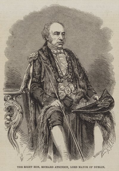 The Right Honourable Richard Atkinson, Lord Mayor of Dublin by Thomas Harrington Wilson