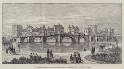 The Royal Jubilee Exhibition, Newcastle-on-Tyne, the Old Tyne Bridge by Thomas Harrington Wilson